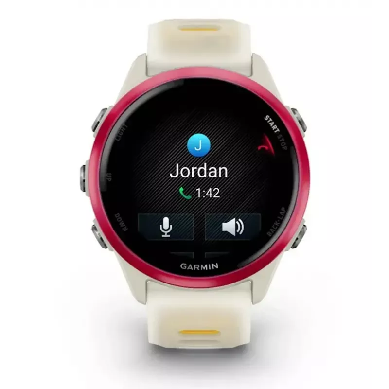 Reloj inteligente deportivo GARMIN Forerunner 570 42 mm, 1,2 inch AMOLED 390×390, GPS, Wi‑Fi, 8 GB, 42 g, correa de silicona