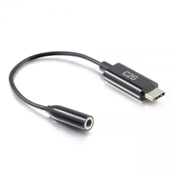 Cable para móvil C2G 54426 USB-C a 3,5 mm negro 0,09 m