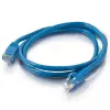 Cable de red C2G de 2 m Cat5e RJ-45 U/UTP azul
