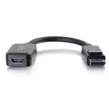 Adaptador convertidor C2G de 8in DisplayPort macho a HDMI hembra negro