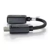 Adaptador convertidor C2G de 8in DisplayPort macho a HDMI hembra negro