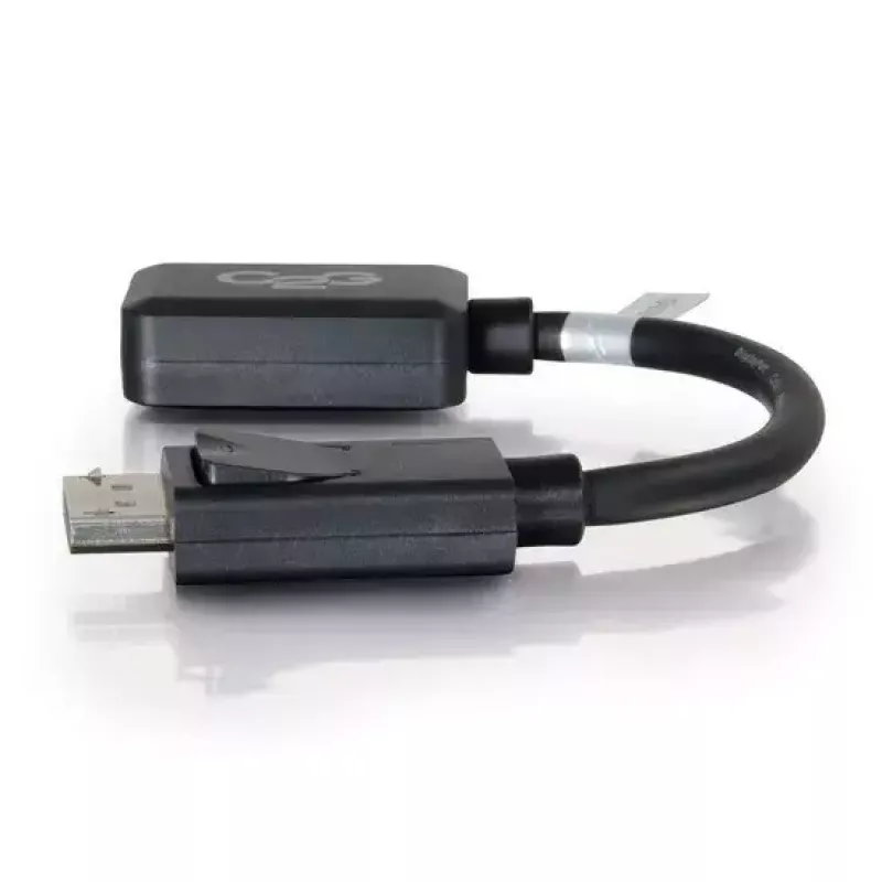 Adaptador convertidor C2G de 8in DisplayPort macho a HDMI hembra negro