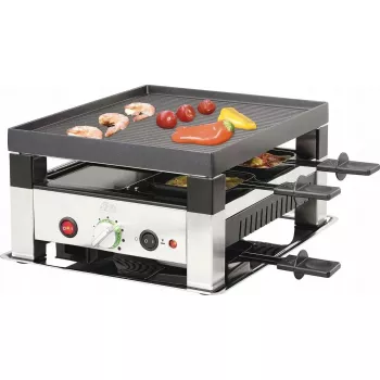Parrilla de mesa Solis 7910 5 en 1 para 4 personas, parrilla de mesa multifunción SO128