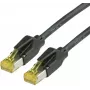Cable de red Draka Comteq Cat.6a 0,5m negro
