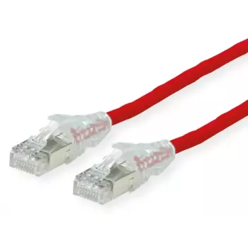 Cable de red Dätwyler Cables 21.05.0501 rojo 0,5 m Cat6a S/FTP