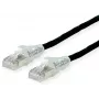 Cable de red Dätwyler 21.05.0505 negro 0,5 m Cat6a S/FTP