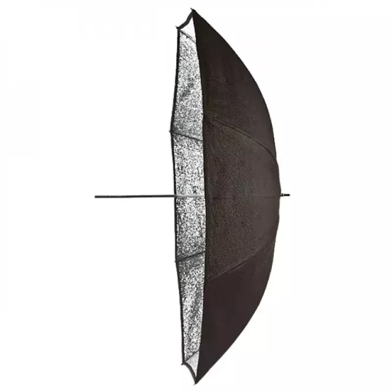 Paraguas reflector negro plateado transparente Elinchrom 26062 diámetro 83 cm