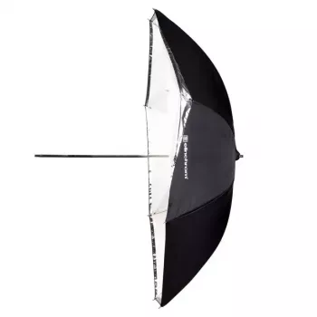 Paraguas reflector negro translúcido blanco Elinchrom 26358 diámetro 85 cm