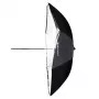 Paraguas reflector negro translúcido blanco Elinchrom 26358 diámetro 85 cm