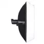 Softbox Elinchrom Rotalux Squarebox 1000×1000×420 mm, negro/plata