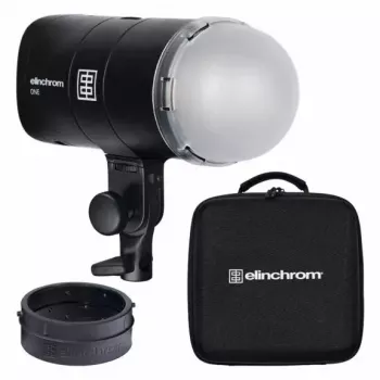 Flash compacto Elinchrom ONE negro universal a batería