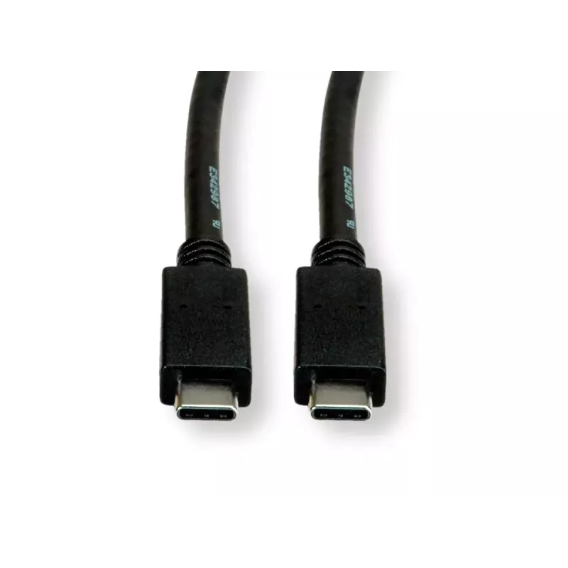 Cable USB VALUE 11.99.9057 USB 3.2 Gen 2 0,5 m USB-C negro
