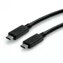 Cable USB VALUE 11.99.9057 USB 3.2 Gen 2 0,5 m USB-C negro