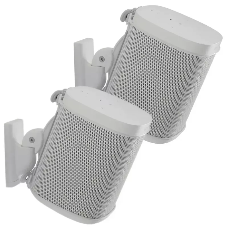 Soporte de pared SANUS WSWM22 para altavoces – blanco, carga máxima 4,53 kg, altura 14 cm, 180×205 mm