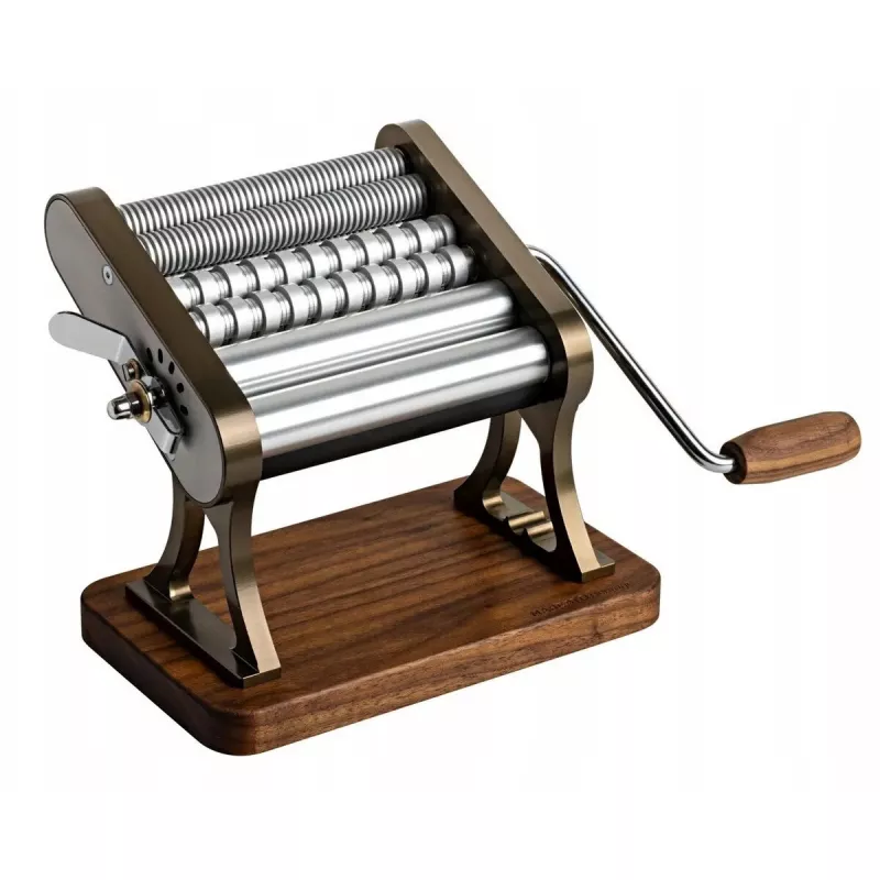 Rodillo de pasta Marcato Otello Champagne Heritage OT21-150-CHS — máquina de pasta manual, grosor ajustable