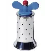 Molino de especias Alessi 9098 azul acero inoxidable altura 132 mm