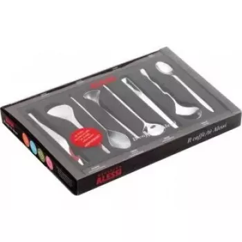 Cucharillas de café Alessi Il caffè acero inoxidable 8 uds. MSPOONSET
