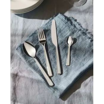 Set de cubiertos de cocina ALESSI BG02S24 — set de cuchillo y tenedor de mesa, acero inoxidable