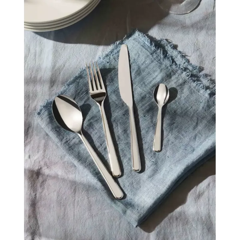 Set de cubiertos de cocina ALESSI BG02S24 — set de cuchillo y tenedor de mesa, acero inoxidable