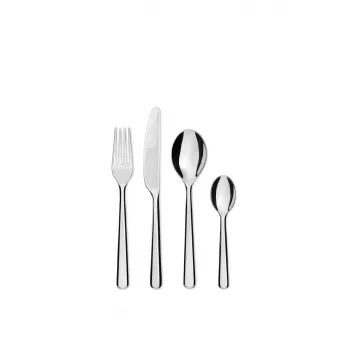 Set de cubiertos de cocina ALESSI BG02S24 — set de cuchillo y tenedor de mesa, acero inoxidable