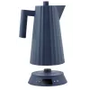 Hervidor eléctrico Alessi Plissé 1,0 L 2200 W azul, resina termoplástica, base oculta, apagado automático