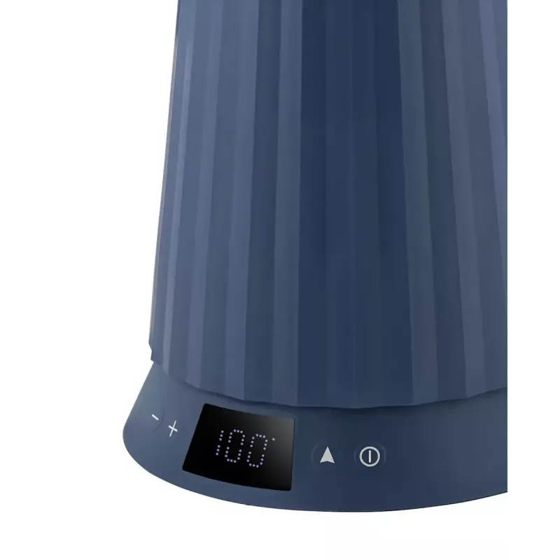 Hervidor eléctrico Alessi Plissé 1,0 L 2200 W azul, resina termoplástica, base oculta, apagado automático
