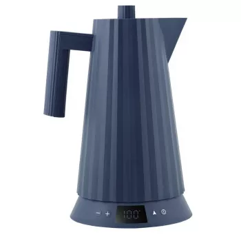 Hervidor eléctrico Alessi Plissé 1,0 L 2200 W azul, resina termoplástica, base oculta, apagado automático