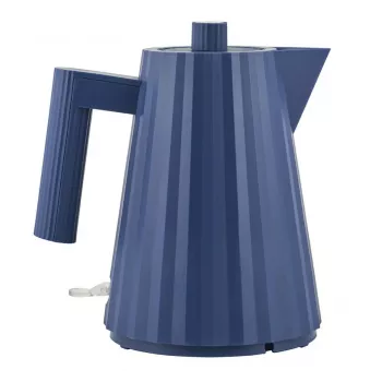 Hervidor Alessi Plissé 1,0 L 2200 W azul, resina termoplástica, apagado automático, base oculta