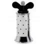 Molino de especias Alessi 9098 B negro acero inoxidable alto 132 mm