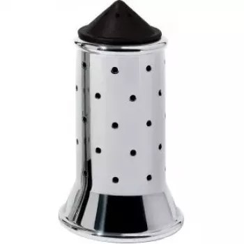 Espolvoreador de especias Alessi MGSAL B negro acero inoxidable 113 mm