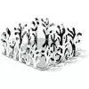 Cesta de servir Alessi ESI18 cuadrada acero inoxidable 205x205x83 mm