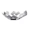 Cesta de servir Alessi MT01 acero inoxidable gris transparente