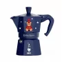 Cafetera moka BIALETTI Moka Express 3 tazas 150 ml, Joyful Christmas Blue