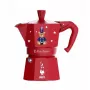 Cafetera moka BIALETTI Moka Express 3 tazas (150 ml) cafetera exprés roja para fogón