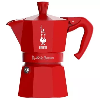Cafetera de fogón BIALETTI Moka Express 1TZ 1 taza roja