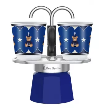 Cafetera moka Bialetti 0005349 negro azul acero inoxidable aluminio