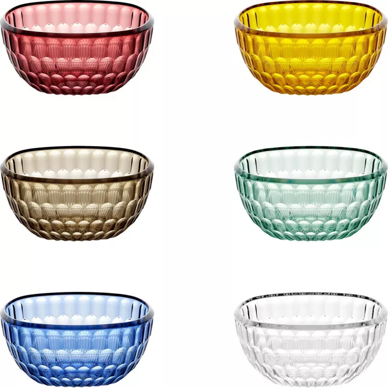 Ensaladeras Guzzini VANITY set de 6 piezas, colores surtidos, 12 cm