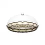 Expositor de tartas pequeño Guzzini Vanity con campana, Smoke