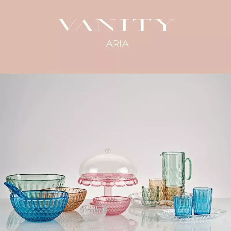 Guzzini Vanity Pie para tartas pequeño con campana, Flamingo Pink