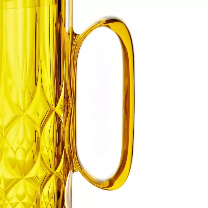Jarra Guzzini VANITY con tapa, amarillo azafrán