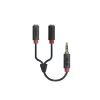 Cable de audio estéreo SBS Audio jack 3,5 mm con divisor