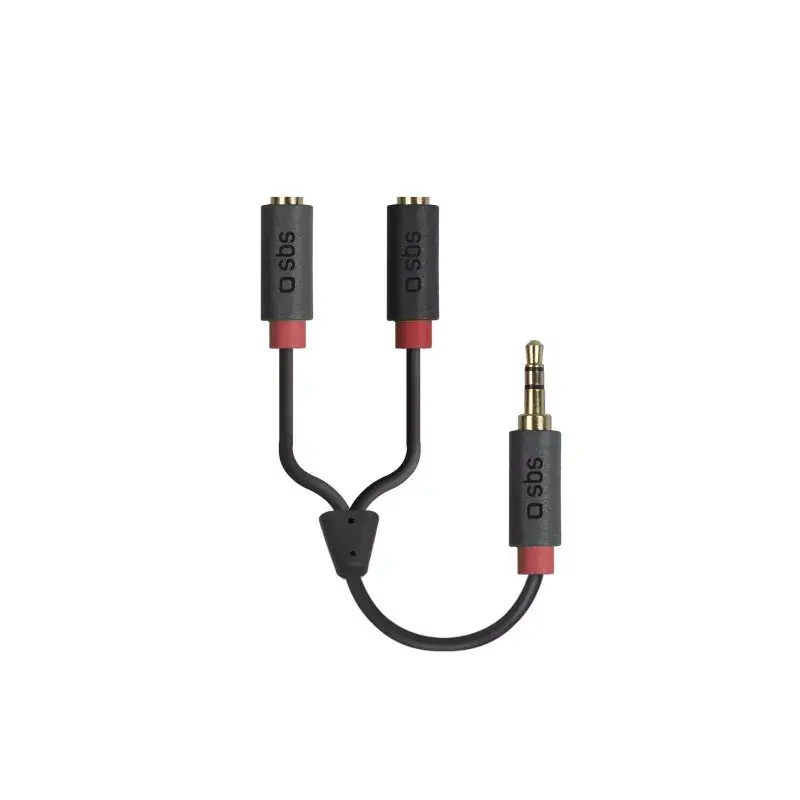 Cable de audio estéreo SBS Audio jack 3,5 mm con divisor