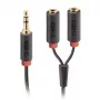 Cable de audio estéreo SBS Audio jack 3,5 mm con divisor
