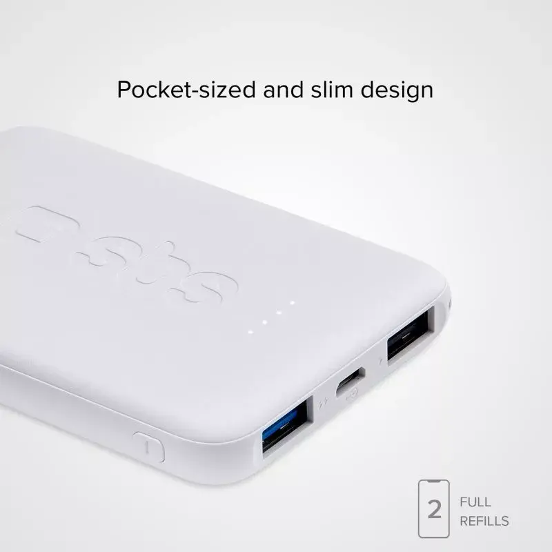 Batería externa portátil SBS 5000 mAh, capacidad de batería 5000 mAh