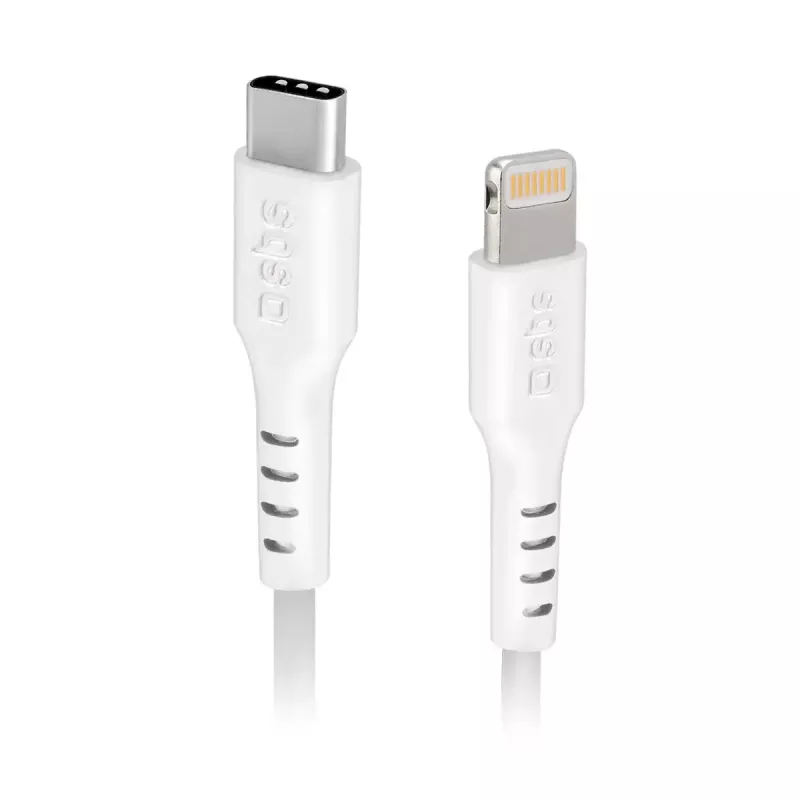 Cable Lightning a USB-C SBS Mobile TECABLELIGTC2W — 2 m, blanco