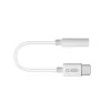 Cable móvil SBS TEINTJACKTYCFMW blanco 0,09 m 3,5 mm USB-C