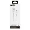 Cable Lightning SBS TECABLEUSBIP5389W 3 m blanco USB A