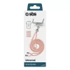 Cordón para móvil SBS TEUNILACEP, rosa, tela, 1 unidad, longitud (paquete) 200 mm