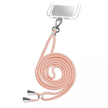 Cordón para móvil SBS TEUNILACEP, rosa, tela, 1 unidad, longitud (paquete) 200 mm