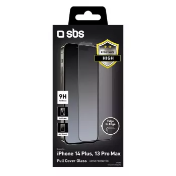 Protector de pantalla transparente SBS TESCRFCIP1367K para iPhone 13 Pro Max, resistente a golpes y arañazos
